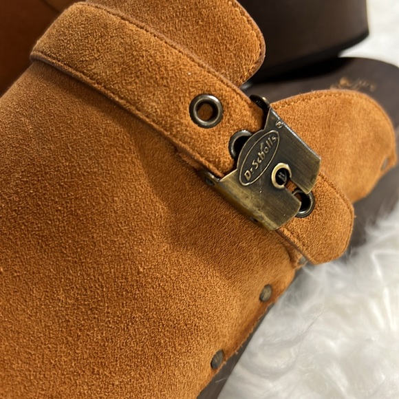 DR. SCHOLLS original collection, camel brown suede clogs, like new, 9M - Picture 3 of 8